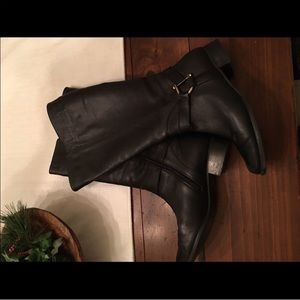 Real leather riding boots